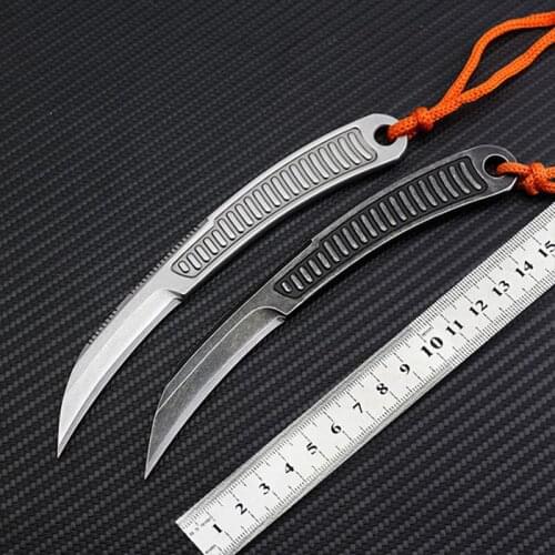 Portable tactical knives pocket hunting straight knife Karambit claw fixed blade K sheath outdoor camping survival EDC tools