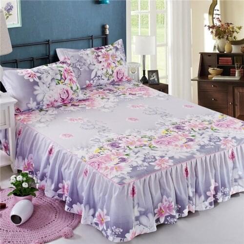 Bed Skirt Korean Bedspread Suite Single Bed Single Bed Hat Beautiful Bedspread Soft Bedsheets