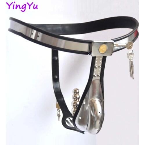 Chastity Belt Anal Plug Masturbator Strap On Pants Stainless Steel Bdsm Metal Sex Tools Chastity Device Adult Sex Toys For Men