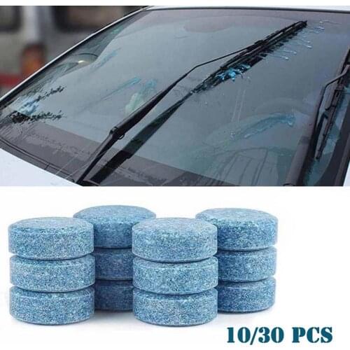 Car Concentrated Window Washer Tablets Effervescent Washer Car Solid Cleaner Concentrated Effervescent Tablets 10/30pcs