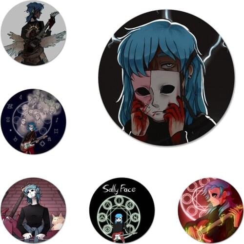 Sally Face Game Badge Brooch Pin Accessories For Clothes Backpack Decoration gift 58mm