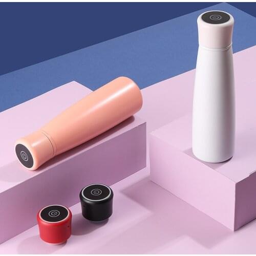 Smart UV Sterilizer Vaccum Thermos Water Bottle Self Cleaning Water Purifier 304 Stainless Steel Flask For Travel Camping Hiking