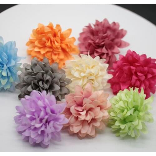 10 PCS 55mm Sweet Style Cloth Art Flowers For Shoes Clothes Hair Accessories DIY Handmade Materials Jewelry Making