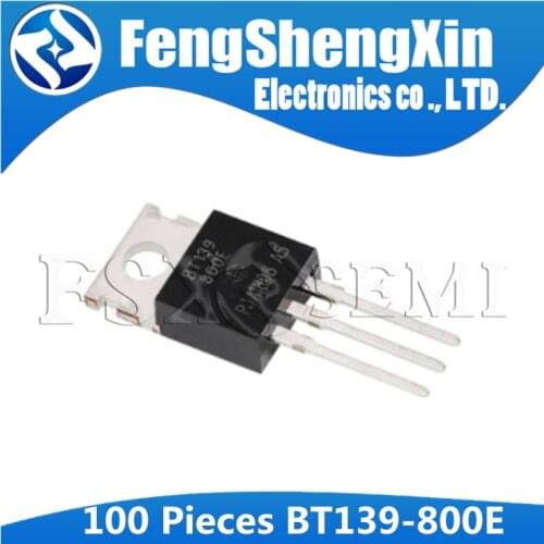 100pcs/lot BT139-800E TO-220 BT139 TO220 BT139-800 Triacs