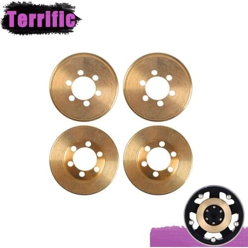 4pcs Internal Brass Counterweight for 1.9 2.2 inch Wheel Rims Traxxas TRX4 Axial SCX10 90046 D90 TF2 RC Crawler Upgrade Part