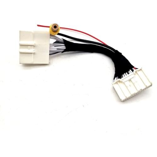 Car Rear View Camera RCA Video Convert Cable Camera Connection Adapter for Nissan Qashqai Tiida Sunny X-Trail Treeano