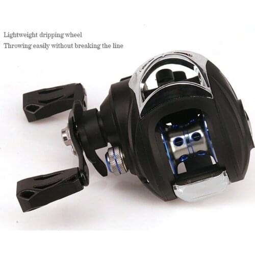 Baitcasting Fishing Reel Low-Profile Reel Magnetic Metal Fishing Wheel