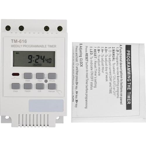 Anti-Interference Digital Timer Reusable Smart Control Switch Timer Suitable For Household Appliance Advertising Board Road Lamp