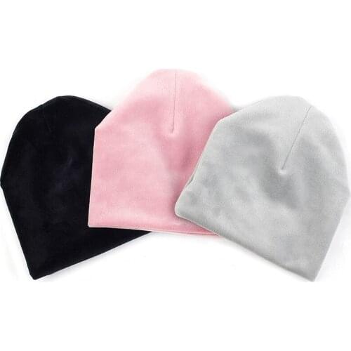 Newborn Winter Warm Beanie Hats Caps Solid Color Baby Girls Boys Beanies Infant Caps Unisex 0-3 Month Baby Accessories