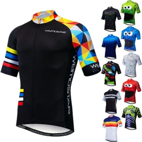 Weimostar Pro Team Cycling Jersey Men Summer Cycling Clothing Breathable Bike Jersey Short Sleeve Bicycle Shirt Road Cycle Wear