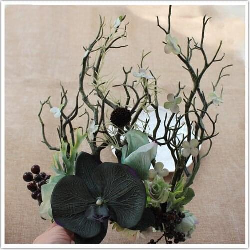 Halloween Party Headwear Exaggerated Wreath Headdress Bride Flowers Model Photo Studio Catwalk Stage Accessories