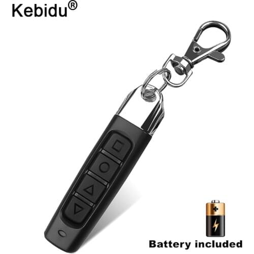 Kebidu Wireless Remote Control 433Mhz Receiver Module RF Transmitter Electric Cloning Gate Garage Door with Keychain for Home