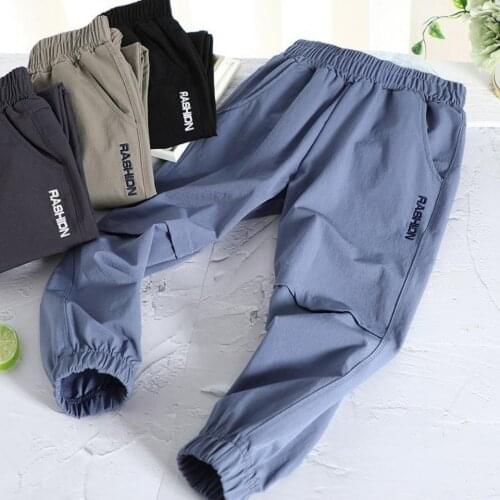 Boys Pants 2021 Summer Foreign Style Anti-mosquito Trousers Boy Quick-drying Sports Pant