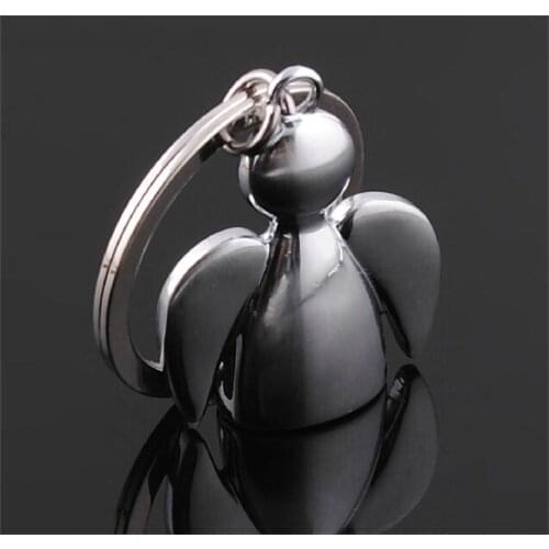 2020 Hot Sale Cute Metal Angel Keychain Gospel Angel Keyring Charms for Women Car Bag Pendant Gifts for Lovers