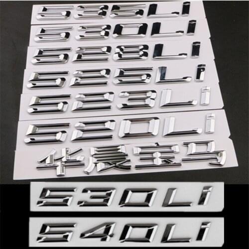 Car logo word mark tail number letters sticker for 318i320i325i328i330i335i340i 520i 530i 528i
