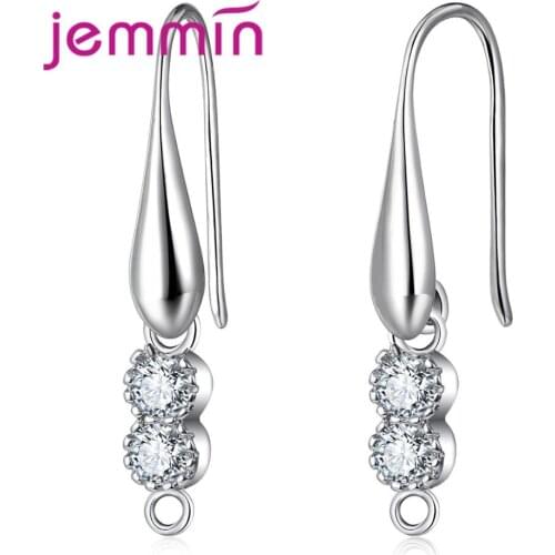 New Arrival DIY Finding for Earrings Women Jewelry Accesspries Water Dorp Earrings Hook 925 Sterling Silver Clasp 5 Pair