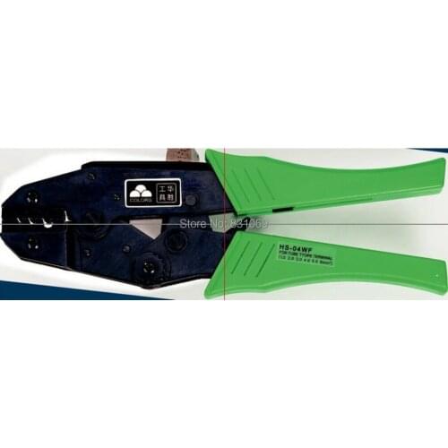 1Pcs HS-04WF crimping1.0-6.0mm2 Ratchet Crimping Plier(European Style) For Insulated and Non-Insulated Ferrules Brand New