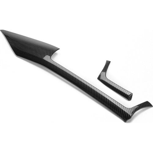 2PCS Carbon Fiber Style Center Control Panel Trim For BMW F30 F34 F32 F33 F36