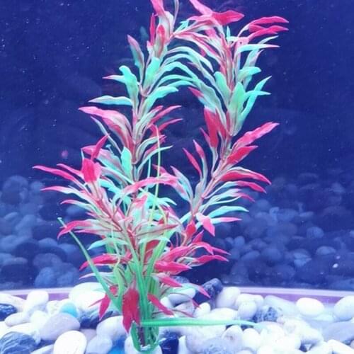 Plastic No Harm Long Simulation Aquarium Green Fake Water Grass Fish Tank Ornament Decoration Artificial Green Plant