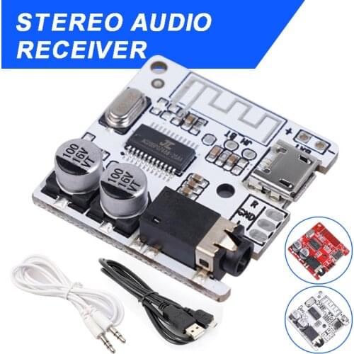 Audio Receiver Board bluetooth-compatible 0.7m Micro USB Power Cable Stereo Music 3.5mm Boards Decoder With Audio Cables