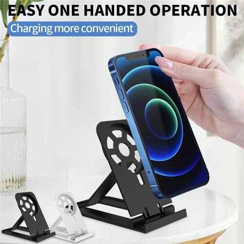 Foldable Wireless Magnetic Charger Desktop Stand for phone 12 Magnetic Charger Stand Smart Phone Adapter Support Stand