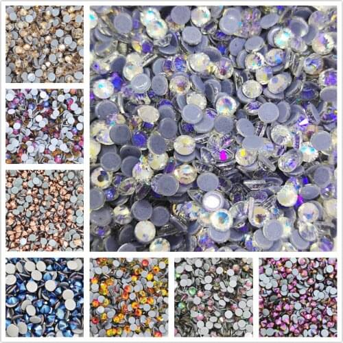 All Sizes Colors Crystal AB Hotfix Rhinestones,Glass Strass Hot fix Rhinestones For Nail Art & Fabric Decoretions