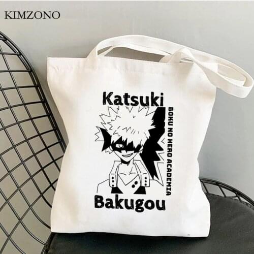 My Hero Academia shopping bag handbag canvas bolsas de tela tote eco shopper bag tote jute fabric bolsas ecologicas grab