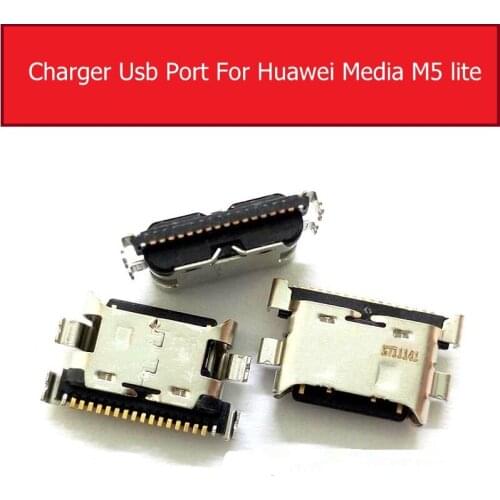 USB Charger Connector Jack Socket For Huawei MediaPad M5 Lite 10 BAH-AL00 BAH-W09 BAH-L09 Charging Plug Dock Replacement Parts