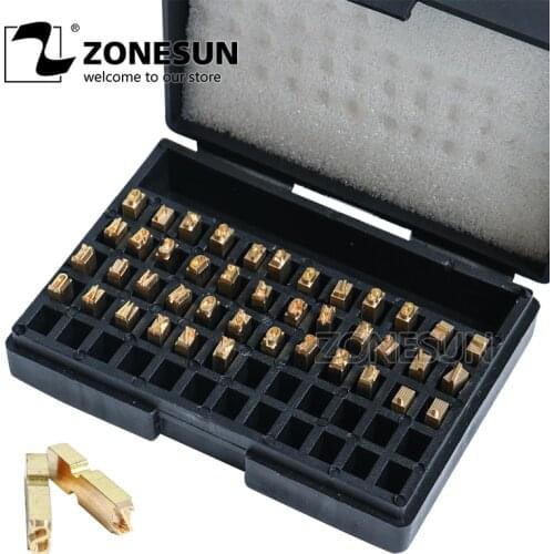 ZONESUN A-Z 0-9 character letter number hot letter for code ribbon date printing machine
