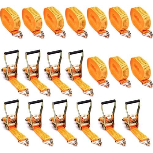 10pcs 5 metre 4000kg 50mm 4ton Heavy Duty Oversized Metal Ratchet Strap Tie Down