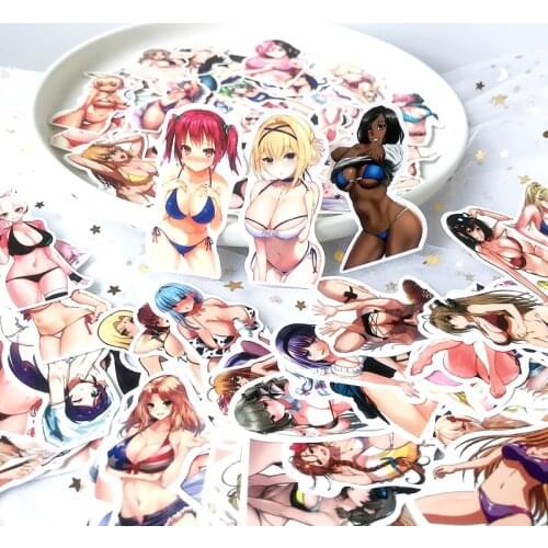 100Pcs Sexy Graffiti Anime Bikini Stickers Adult Waterproof Decal Laptop Motorcycle Luggage Snowboard Fridge Phone Car Sticker