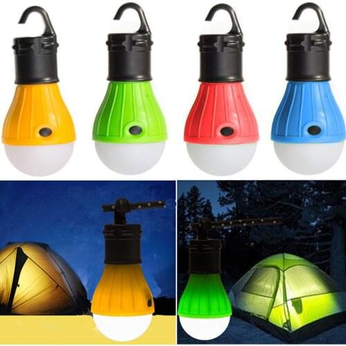 3led Tent Hanging Lamp 3 Modes Outdoor Sos Emergency hook Bulb Light Emergency Light Lantern Hiking Energy Saving Lamp