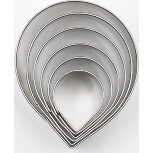 New Cake Decorating Fondant Sugarcraft Cutters Forms Tools 6pcs/set Rose Petal Mold Mould DIY Kitchen Baking Supplies