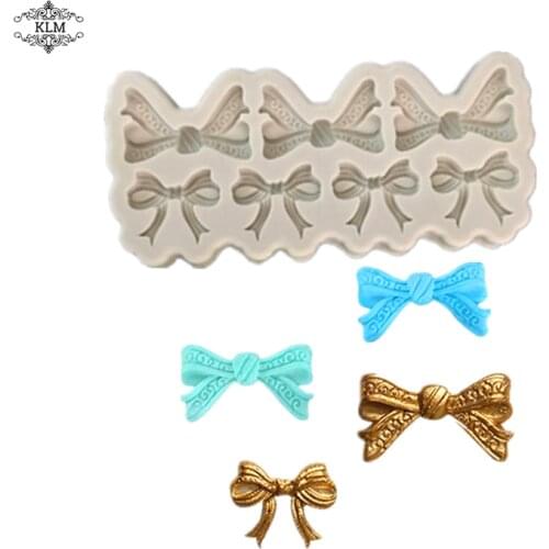 KLM bow tie cake resin mold DIY cake decoration tools chocolate candy silicone crafts cake tools household kitchen tools