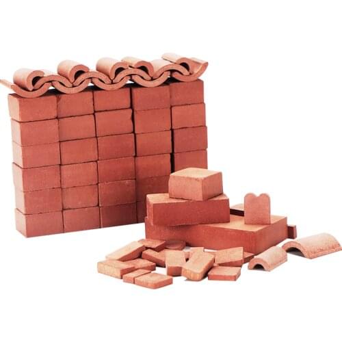 Miniature Brick -Scale Wall Bricks Mini Bricks Model DIY Dollhouse Bricks Sand Table Micro Landscape Accessories