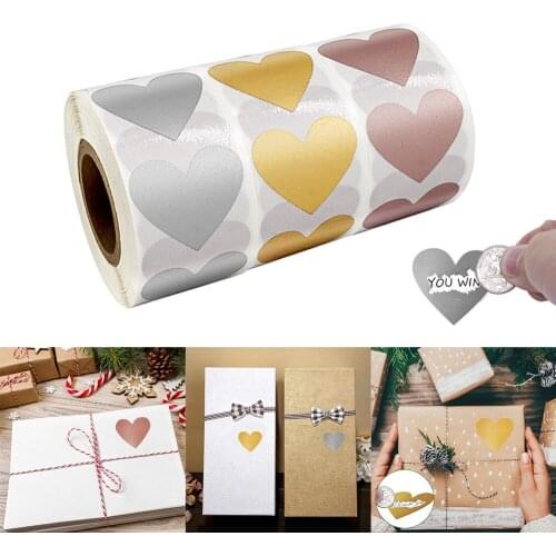 300 pieces of label sticker stickers heart-shaped wedding birthday party game gift card label, Valentines Day sticker crafts