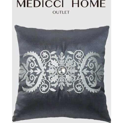 Medicci Home Poszewka Boho Pillow Cover Luxurious Artistic Oriental Handicraft High-end Upmarket Brocade Cushion Case 45X45cm