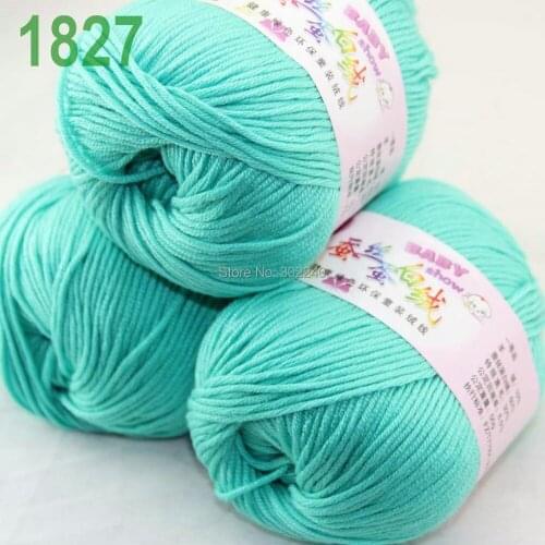 Sale Lot of 3 balls x 50g (147y) Cashmere Silk velvet Hand knitting Yarn Teal 1827