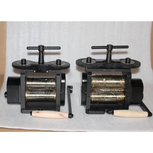 Hand Operated Rolling Mill 90mm Rolls Combination Rolling Mill gold silver metal sheet rolling miller