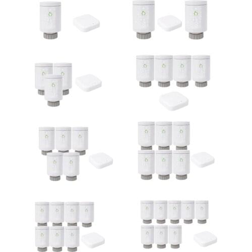 13MA Tuya Wifi ZigBee Thermostatic Radiator Actuator TRVThermostat Programmable Alexa Voice & Phone APP Remote Control HY368