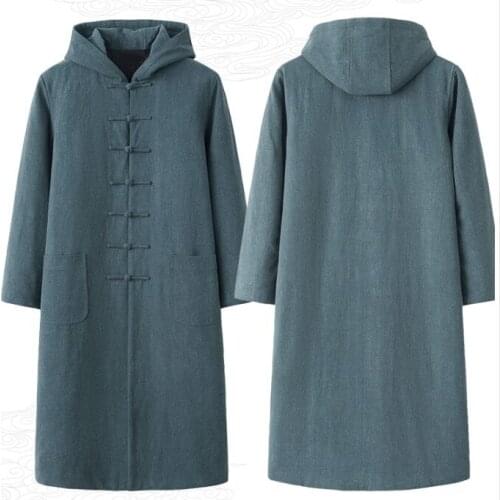 4colorUNISEX cotton winter warm Wudang tai chi clothing Taoism wushu costume gown Taoist coat kung fu martal arts robe red/blue