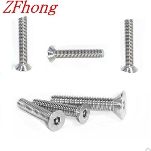 100pcs M3 m4 M5 Hex Security Screw DIN7991 HEX SOCKET SCREW WITH PIN