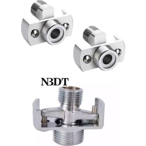 2Pcs Shiny Chrome Brass Faucet S-Unions Plumbing Hot Cold Mixer Fitting 0-40Degrees Angle Adjustable With Decorative Cover