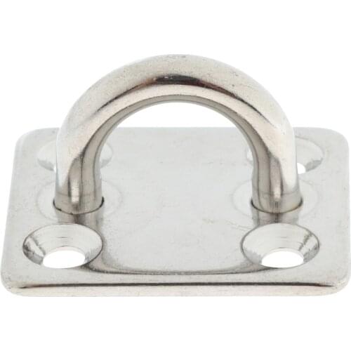 2Pcs Stainless Steel Square Eye Pad Plate Anchor Mount Great Yoga Swings Hammocks/Boat Rigging/Marine Deck Hardware