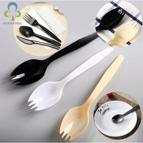 20/50Pcs fork spoon Disposable Tableware Napkins Baby Shower Wedding Birthday Party Supplies Cake knife fork spoon Set YJN
