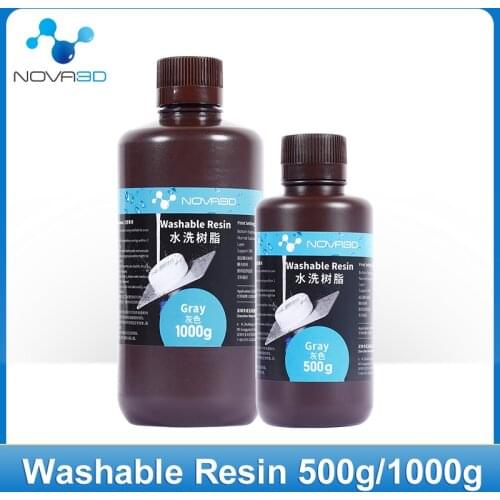 LCD 3d Printer Resin Water Washable Resin UV Photocuring Sensitive Resin 500g 1000g Printing Materials impressora 3d resina