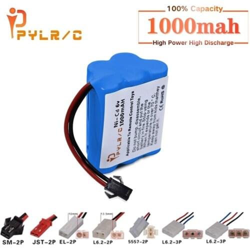 6v Rechargeable Battery For Rc toys Cars Tanks Robots Gun 1000mah Ni-CD Battery AA 6v 1000mah Batteries Pack For Rc Boat 1PCS