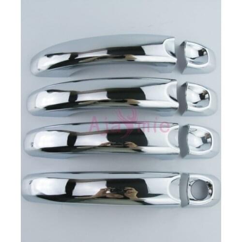 Accessories For Volkswagen VW Amarok Chrome Car Styling Door Handle Cover 1 or 2 Key hole Frame Panel Overlay