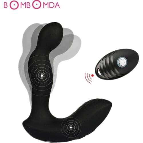 Wireless Remote Control Anal Vibrator Male Prostate Massage Butt Plug Sex Toys for Men Climax Delay Male Masturbator for Adult