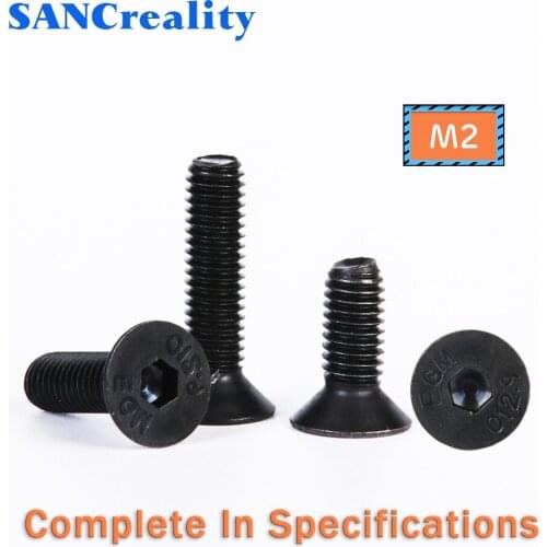 Black Alloy Steel Grade 12.9 Hex Socket Flat Head Countersunk Screws